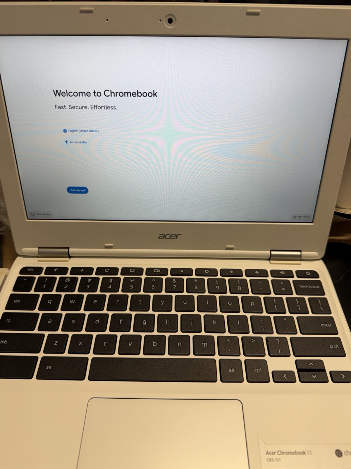ACER Chromebook 11 CB3-131 N15Q10 Dual Celeron N2840 2.16GHz 11.5″ 16GB SSD 2GB