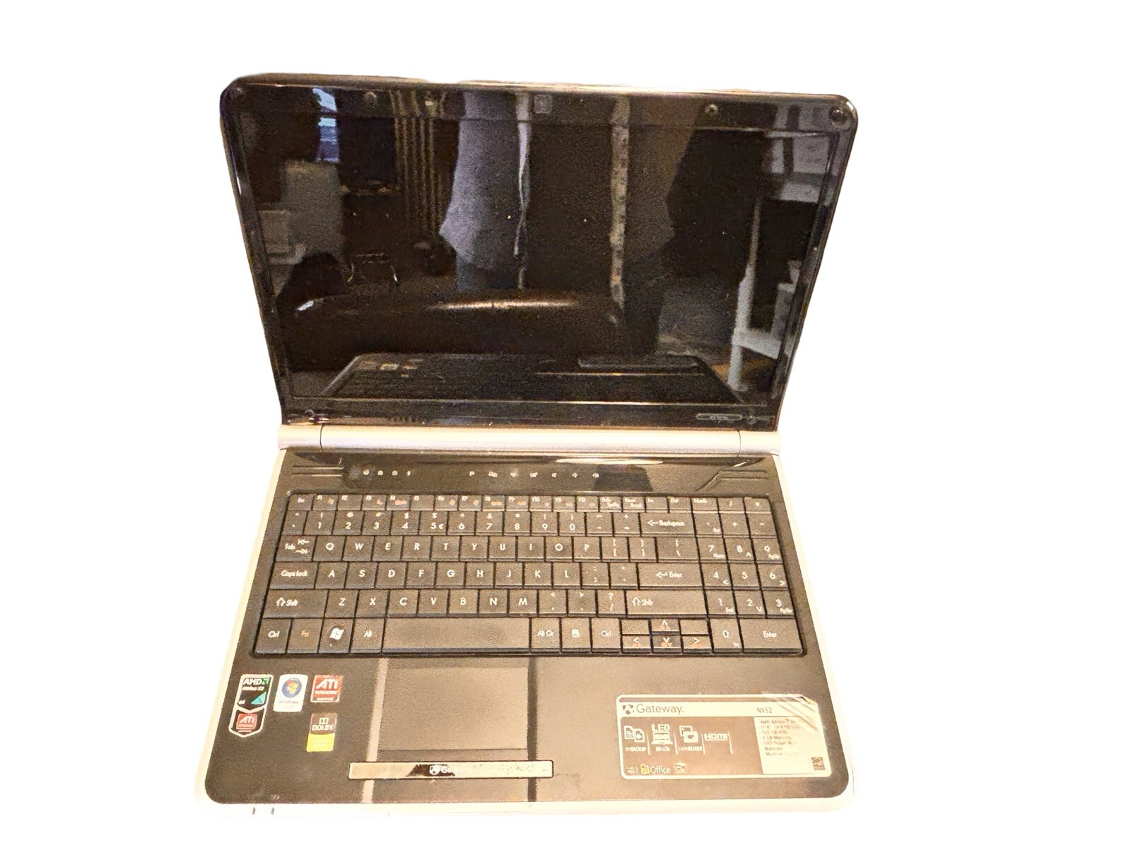 15.6” Gateway MS2274 AMD Athlon 64 X2 Scraps/Salvage With Cords And Bag