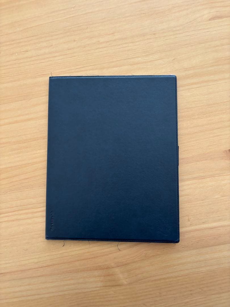 QUADERNO A4 Navy Synthetic Leather Tablet Case Simple Design for Android
