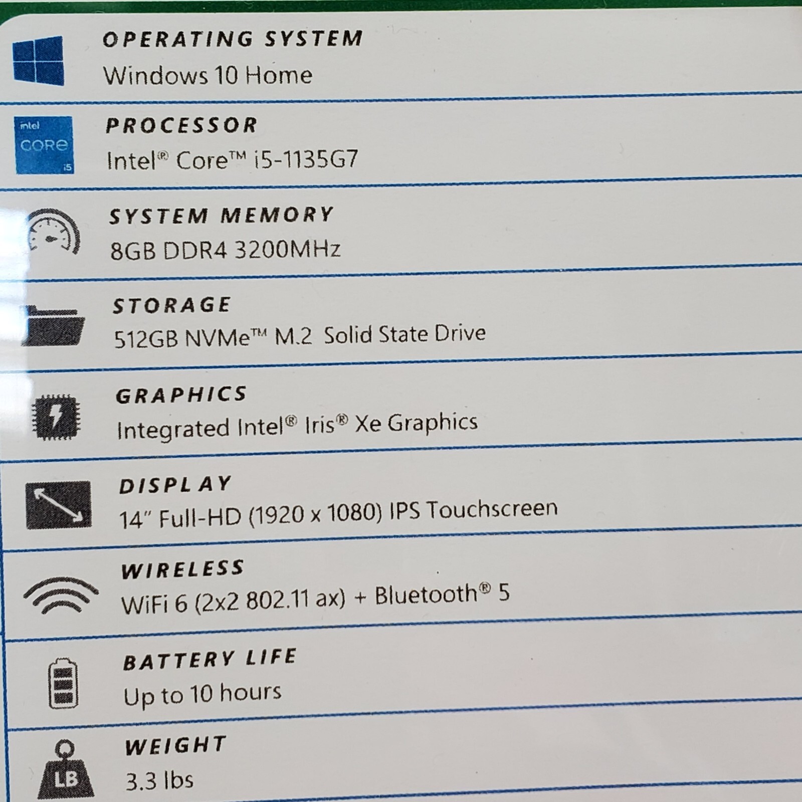 Lenovo IdeaPad Flex 5i 14″ Full-HD (1920 x 1080)