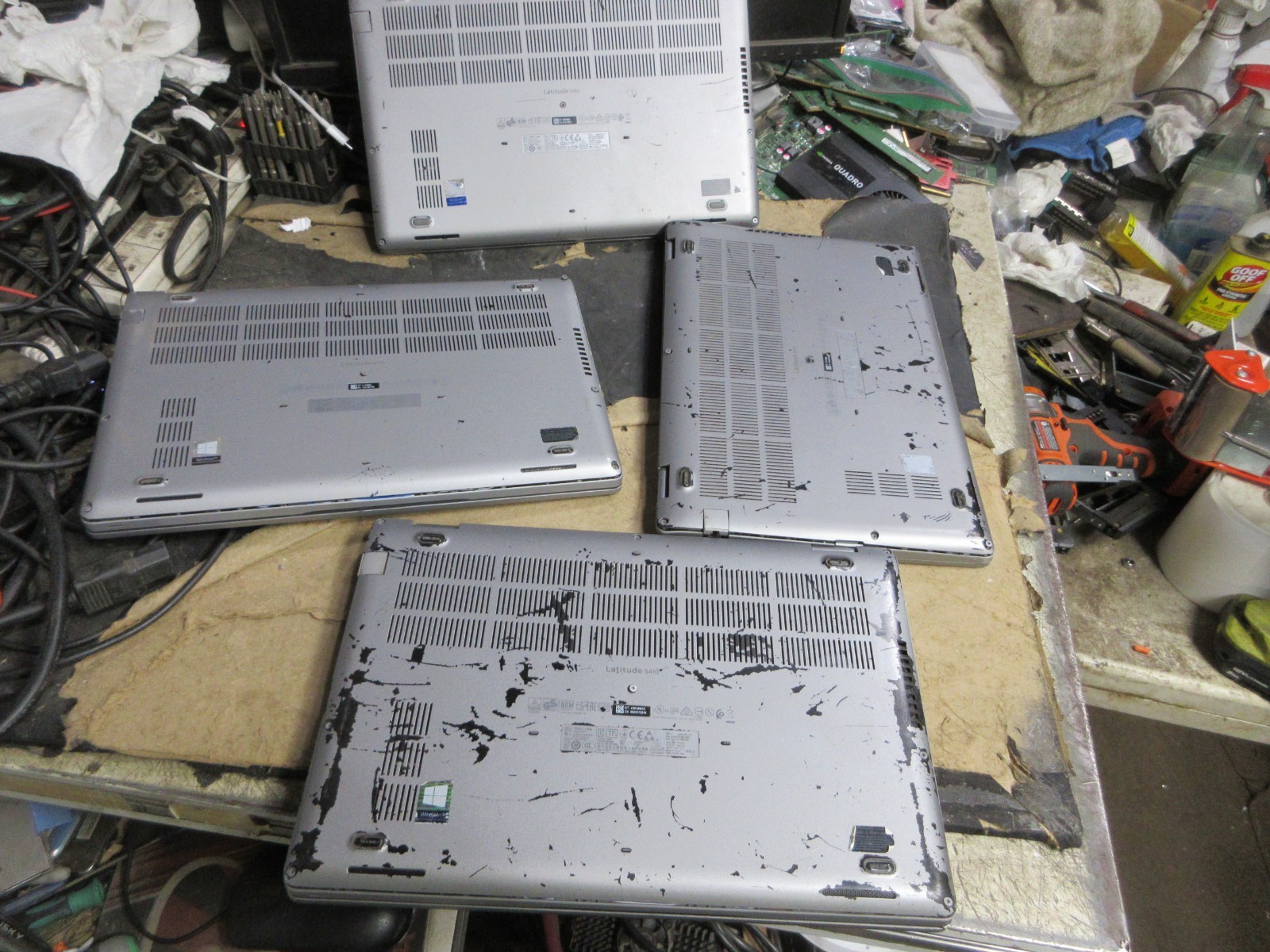 LOT OF 4 Dell Latitude 5410 14” i5-10310U 1.7GHZ PARTS / REBUILD