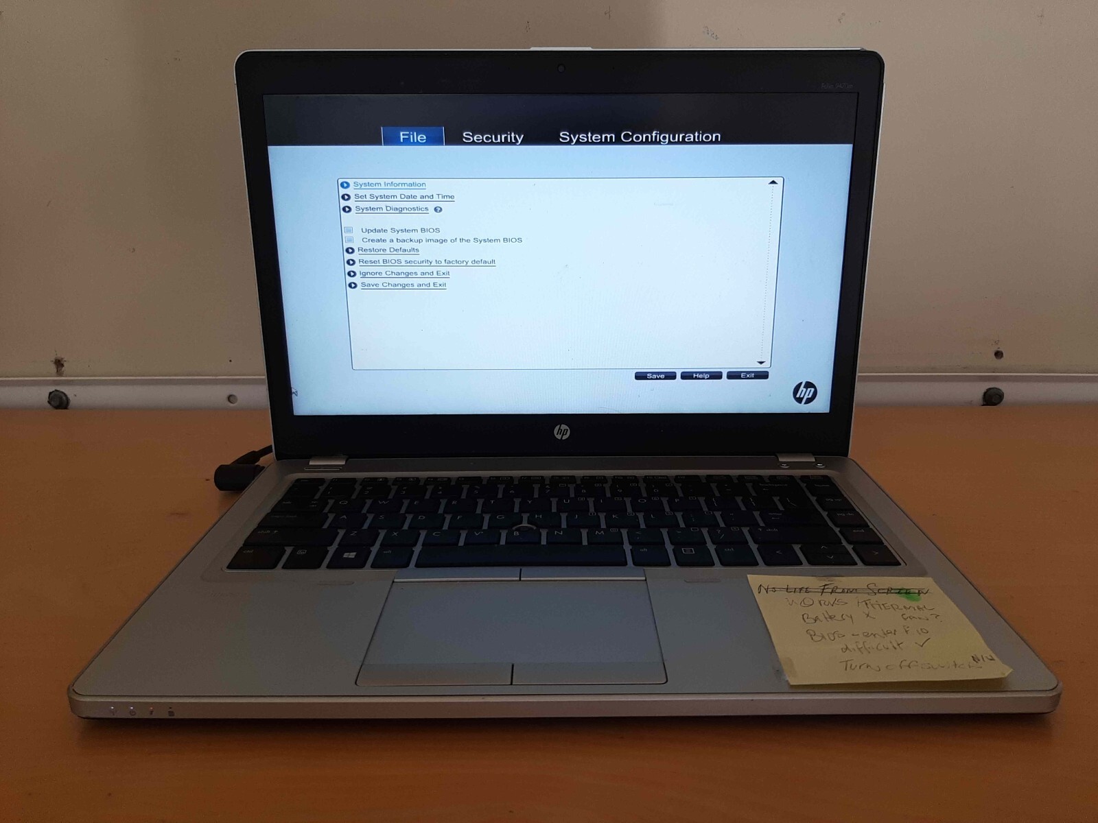 HP ELITEBOOK FOLIO 9470m i5-3437U 1.9GHz 8GB RAM ULTRABOOK unit 2 OF 4