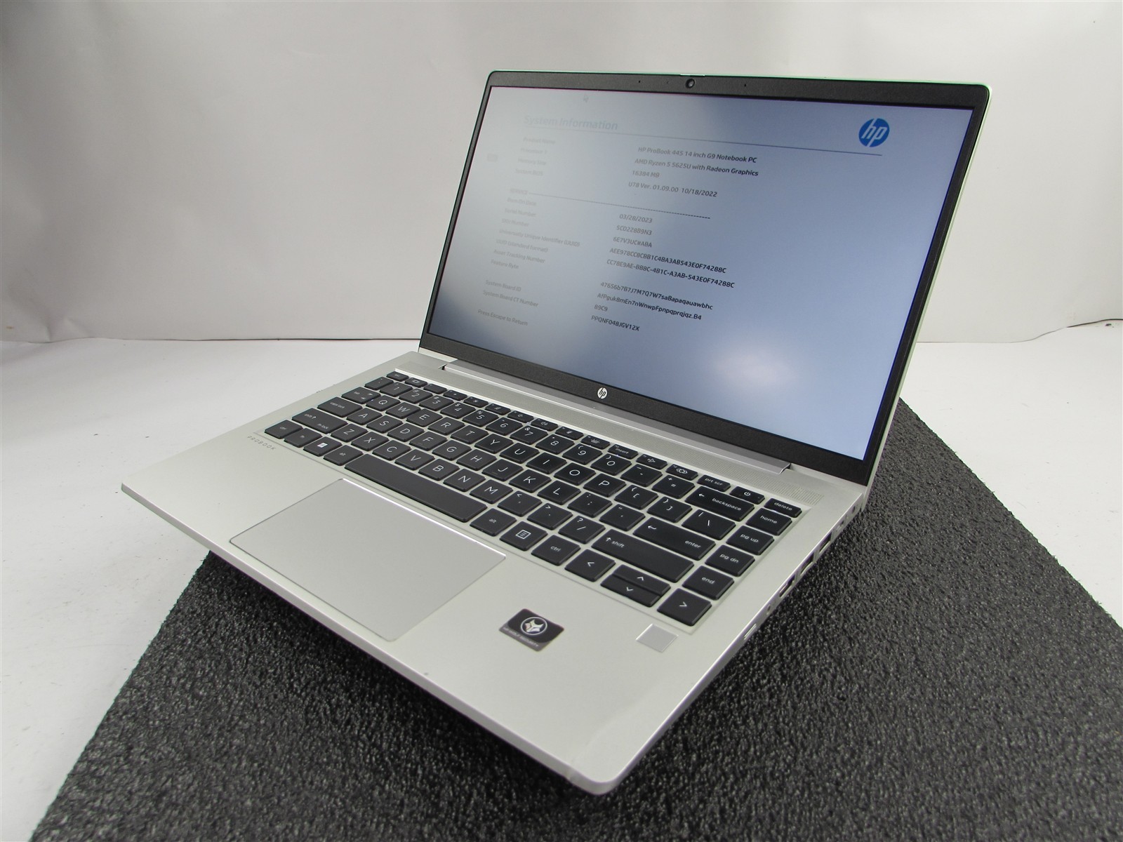 HP PROBOOK 445 (G9) FHD AMD RYZEN 5 5625U 512GB SSD 16GB RAM AMD GPU NO O.S