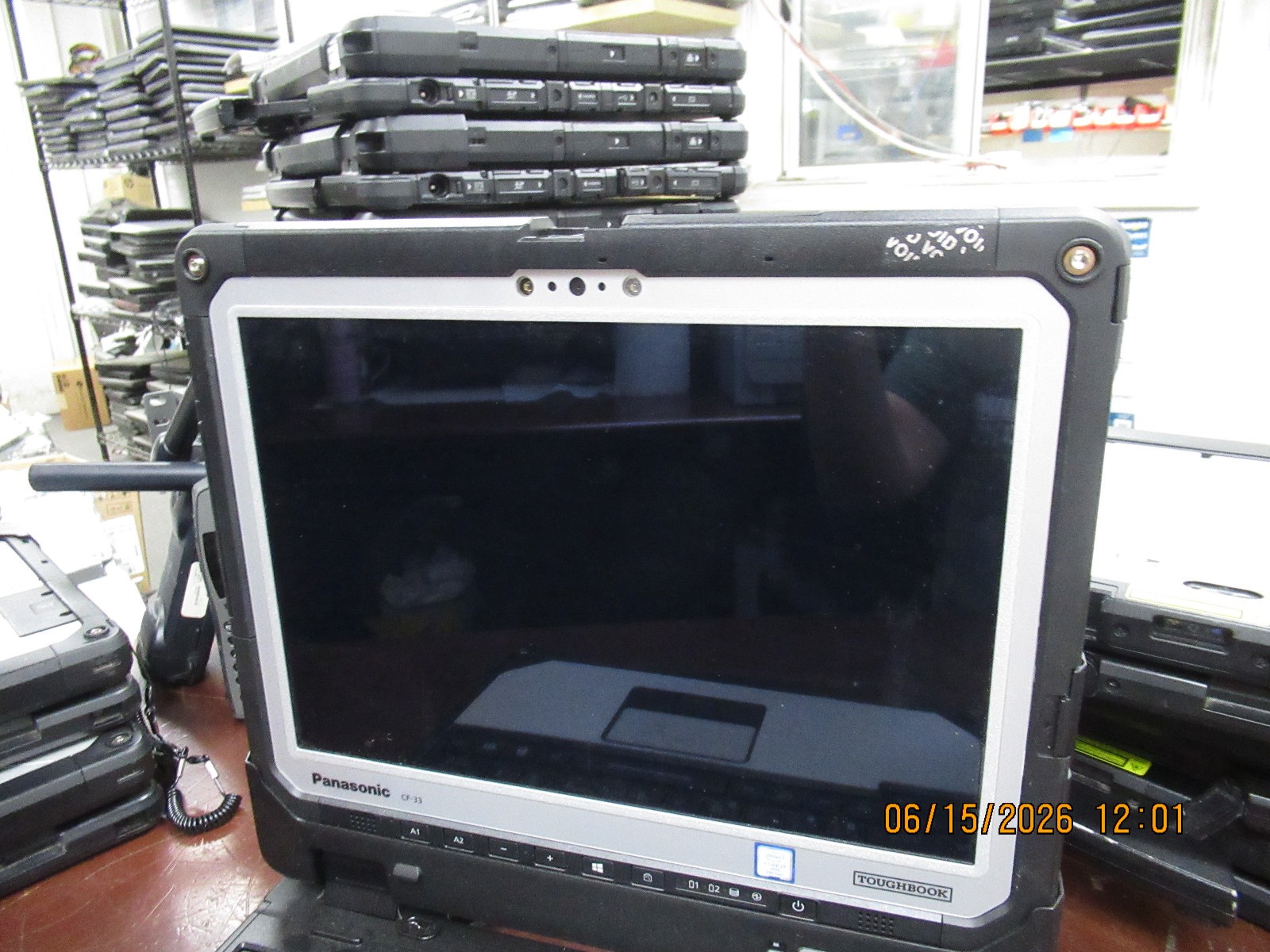 Panasonic Toughbook CF-33 2.8GHz i7-7600U 16GB 28100Hours Laptop+Stylus NO HD/AC