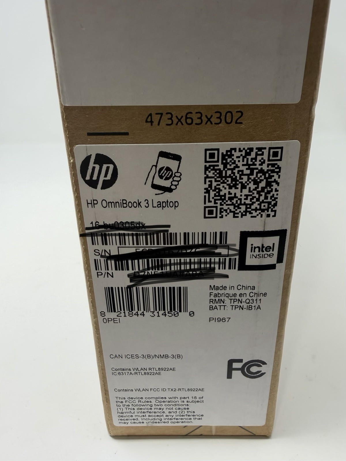New HP OmniBook 3 16-BU0305DX 16″ Core Ultra 5 225U 3.3GHz 8GB RAM 512GB SSD
