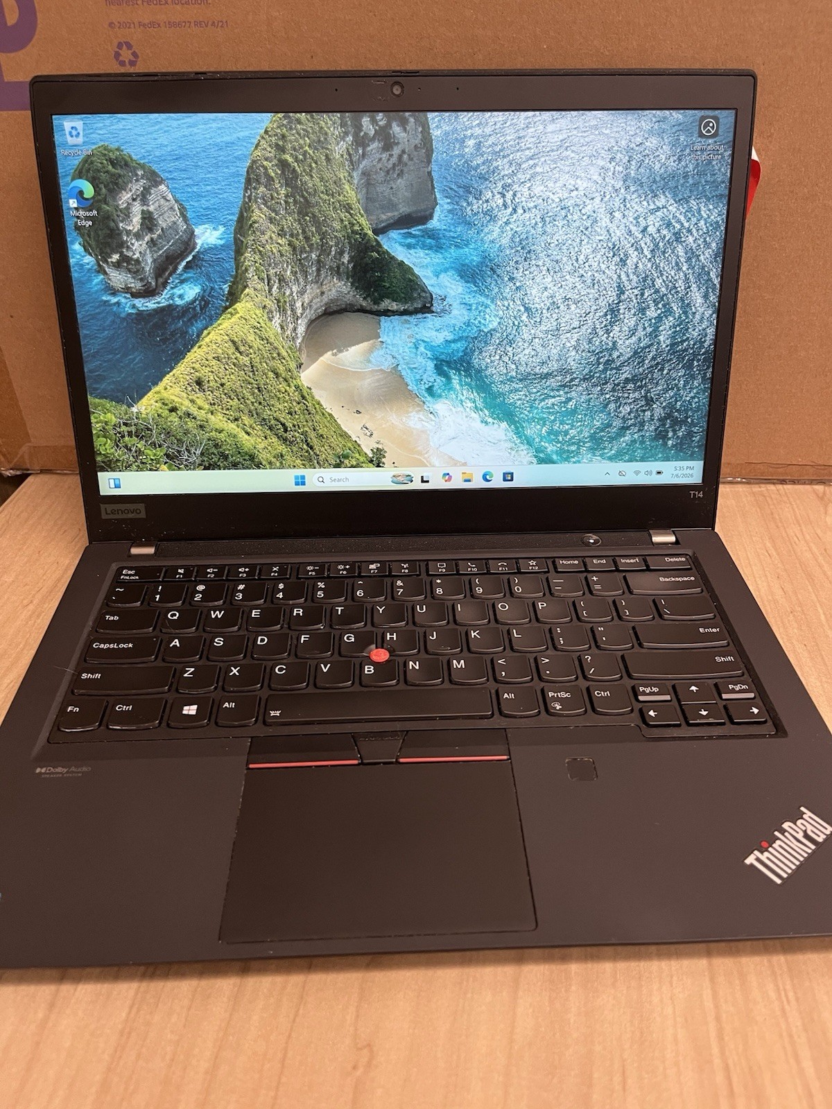 Lenovo ThinkPad T14 Gen 2 14 500SSD Intel Core i7-1165G7 2.8GHz 16GB Touchscreen