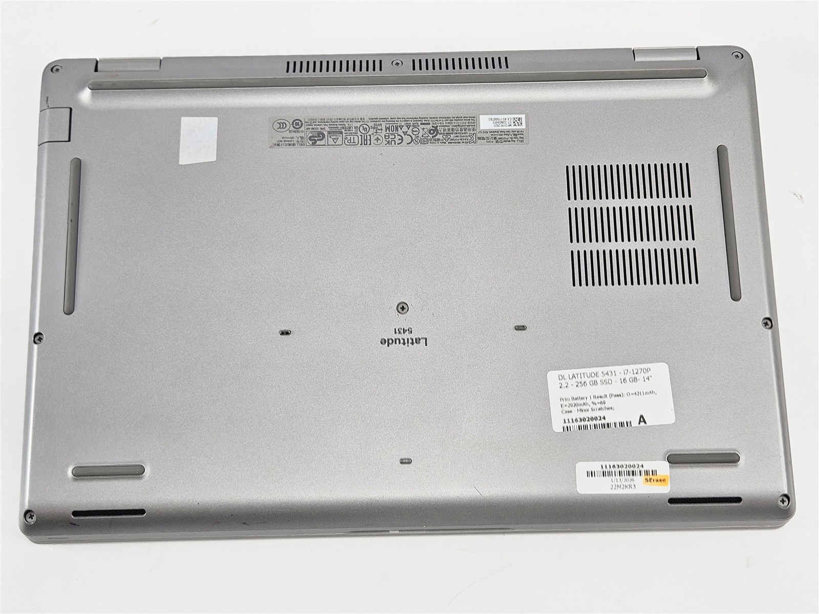Dell Latitude 5431 Intel Core i7-1270P 16GB RAM 256GB SSD 14″ FHD Gray