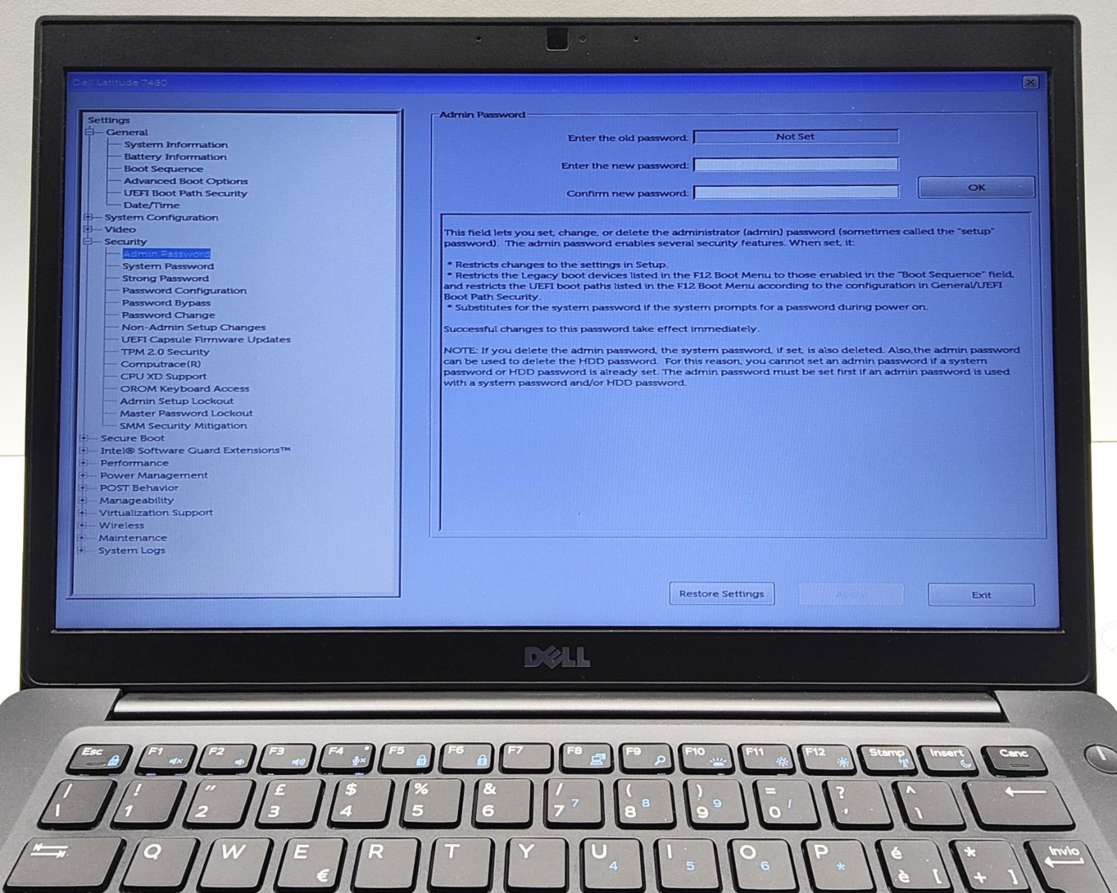 Dell Latitude 7480 i5-7ma 8ram 256NVMe W11P-25H2 Office2024 Microdirect 1Gar