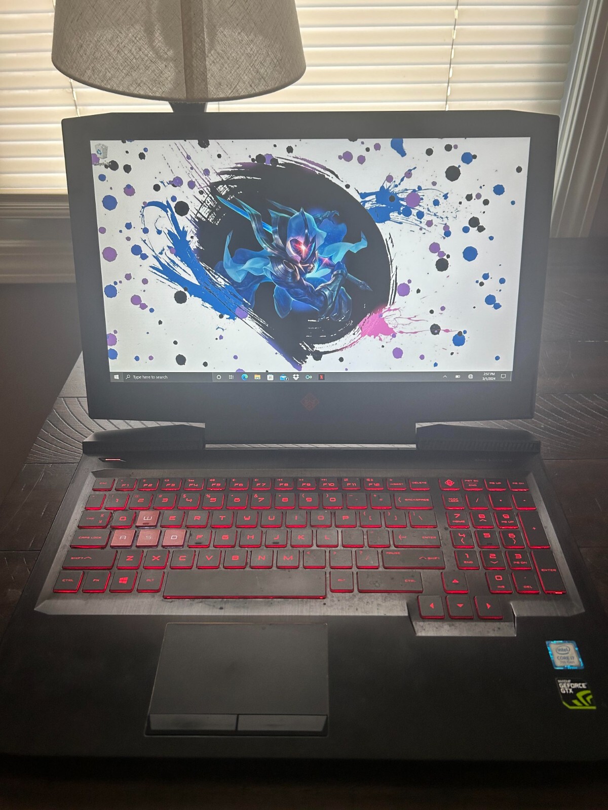 HP – OMEN 15.6″ Gaming Laptop-Intel Core i7- 12GB Memory-NVIDIA GeForce GTX 1050