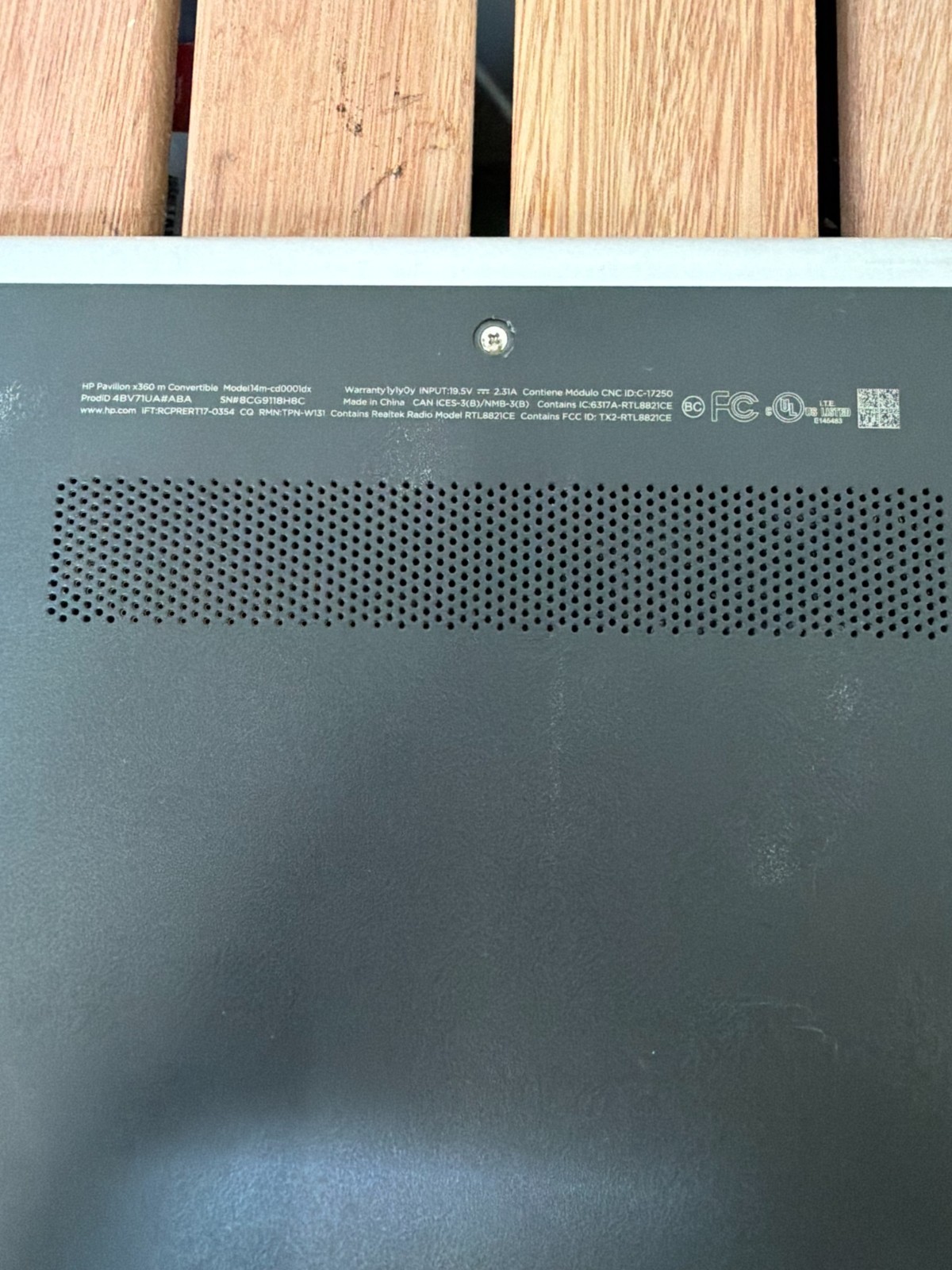 HP Pavilion X360 14 inch (128GB, Intel Core i3 8th Gen., 2.20Ghz, 8GB) For Parts