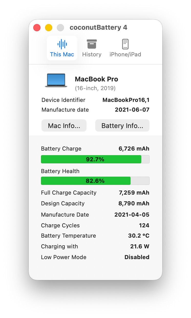 Apple MacBook Pro A2141 16″ Radeon 5500M 2.4GHz Intel Core i9-9980HK 64GB 1TB