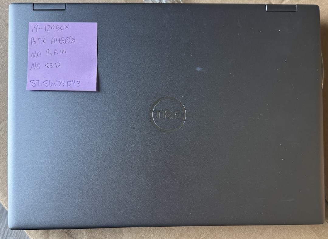 Dell Precision 7670 16″ i9-12950HX NVIDIA RTX A4500 NO RAM NO SSD