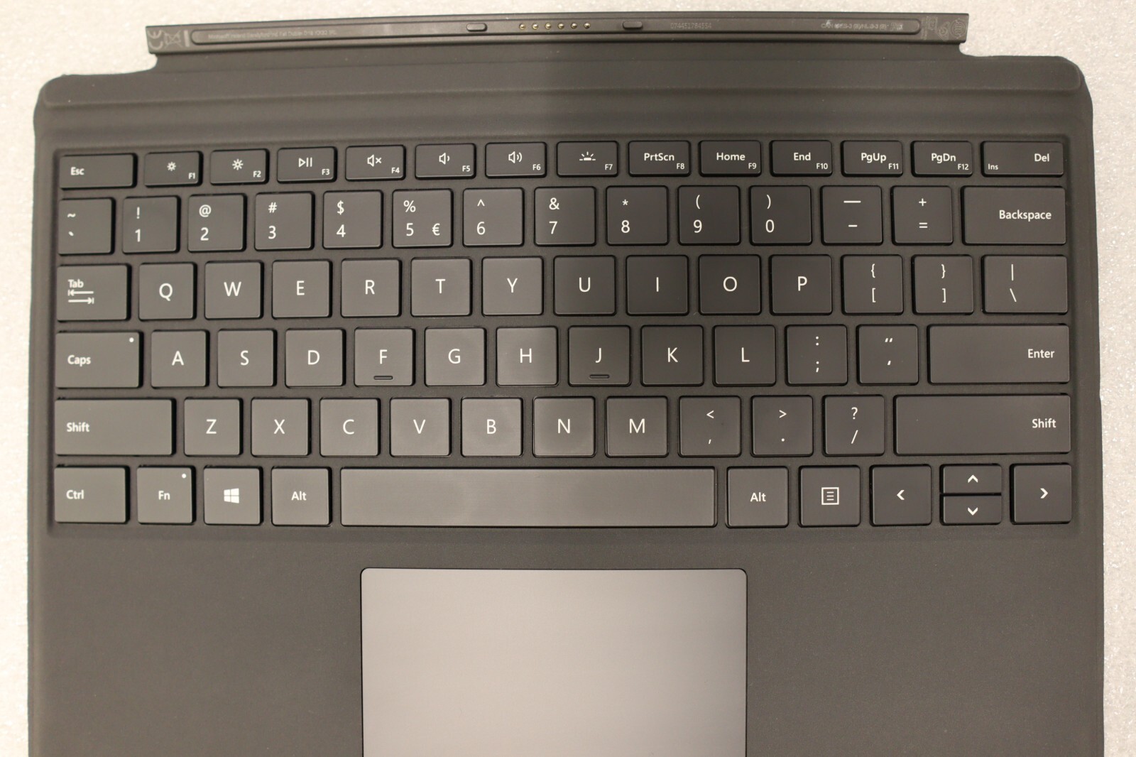 ENGLISH MICROSOFT SURFACE PRO 6-7 SIGNATURE TYPE COVER BACKLIGHT KEYBOARD