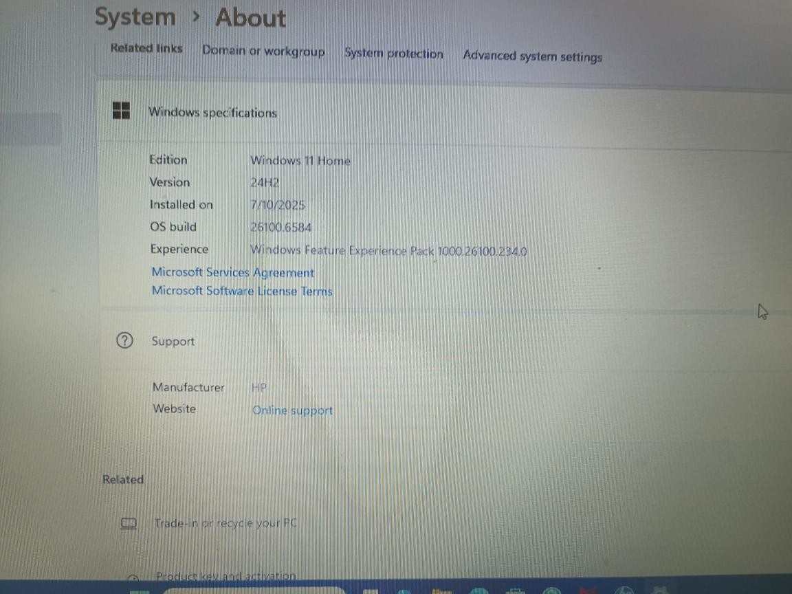 PRE OWNED HEWLETT PACKARD 14-DQ6011DX WINDOWS 11 HOME,INTEL(R) N150, (P23016902)