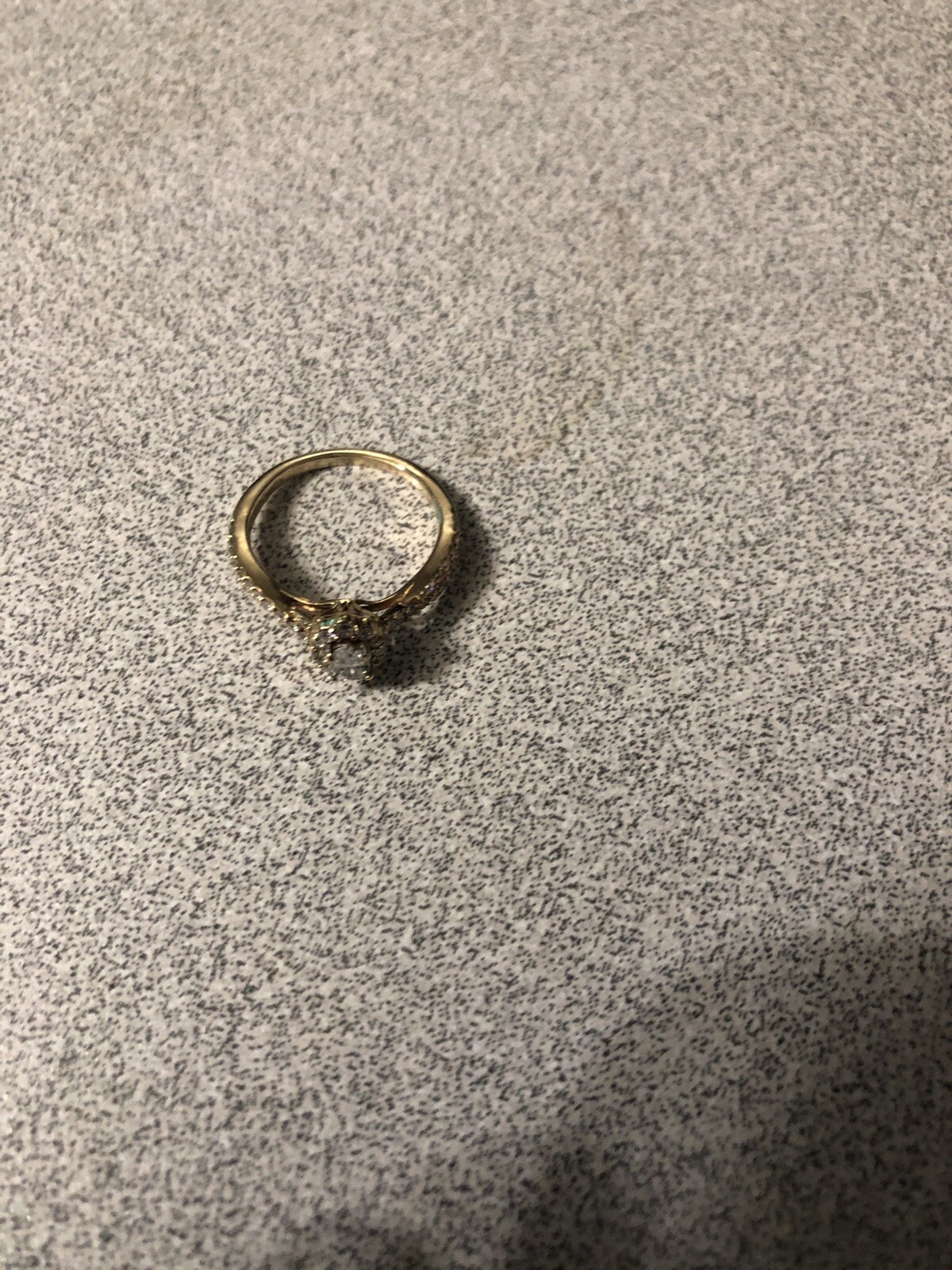 1 Carat Diamond Engagement Ring Yellow Gold Enhanced With Diamonds