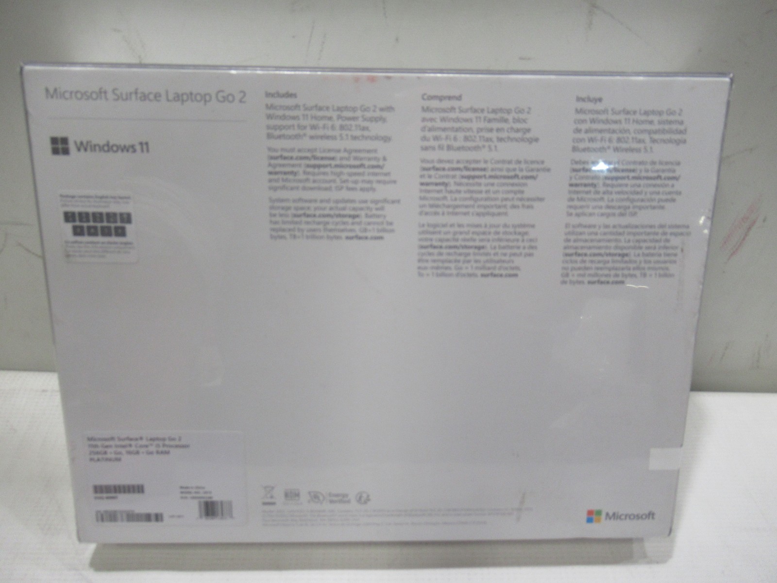 Microsoft Surface Laptop Go 2 12.4″ (256GB SSD, Intel Core i5 11th Gen, 16GB RAM