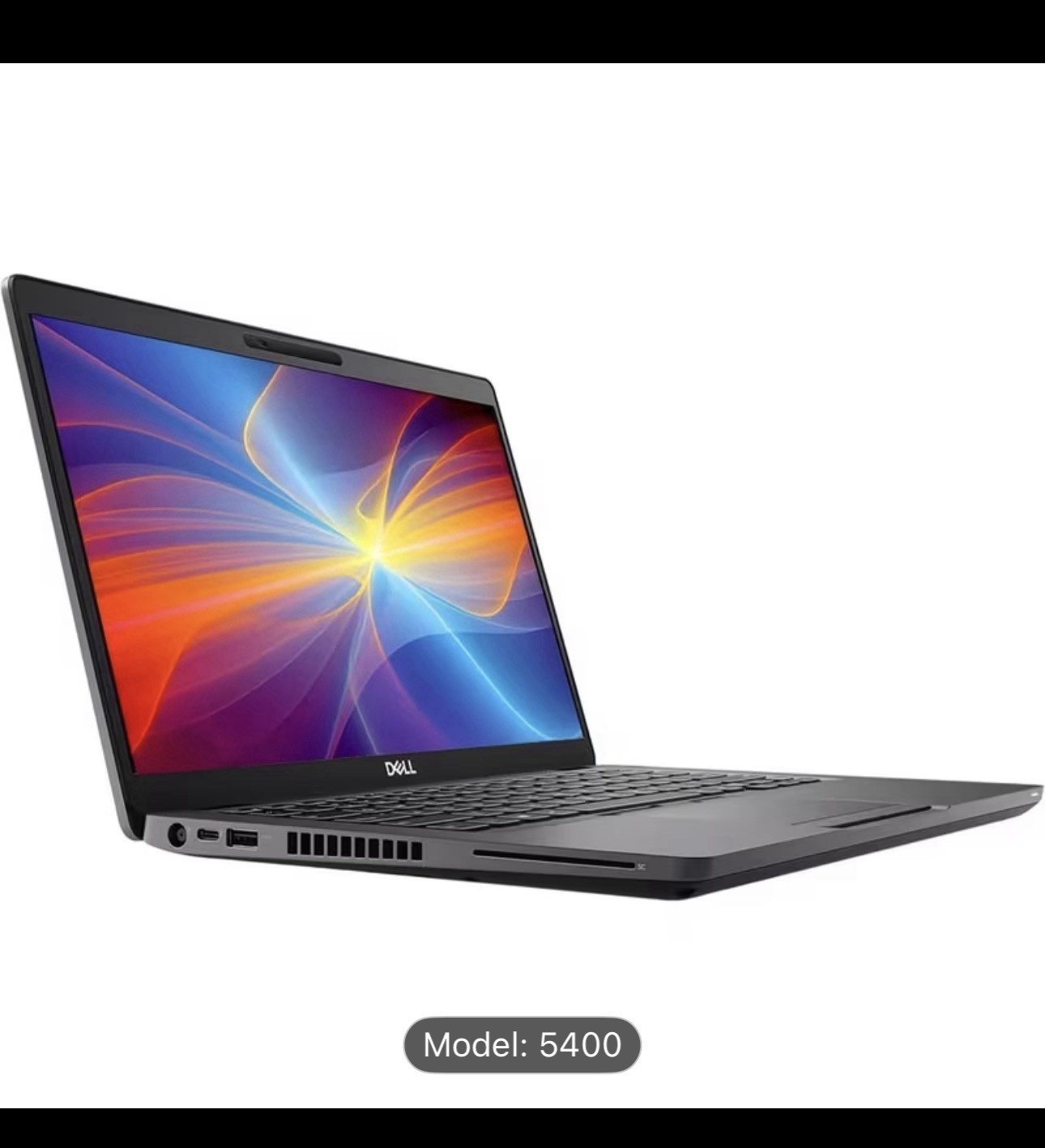 Dell 5400 Notebook Laptop Black HDMI USB Ethernet Webcam Wi-Fi