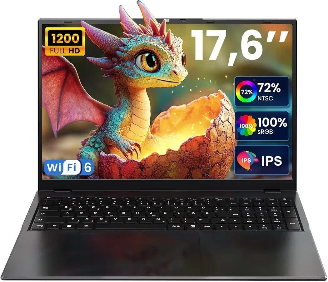 Display Jumper P1 Laptop Notebook 17.6 inch Intel N95 16GB RAM 640GB Windows 11