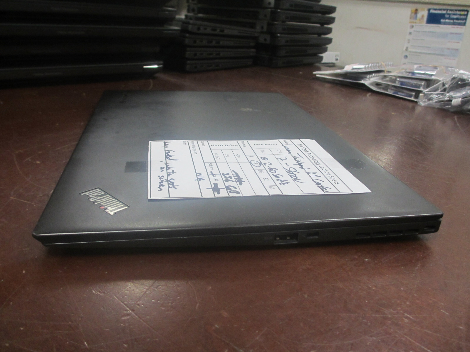 Lenovo ThinkPad X1 Carbon 2.60Ghz i7-5600U 8GB 256GB SSD Laptop w/ AC [NO OS]