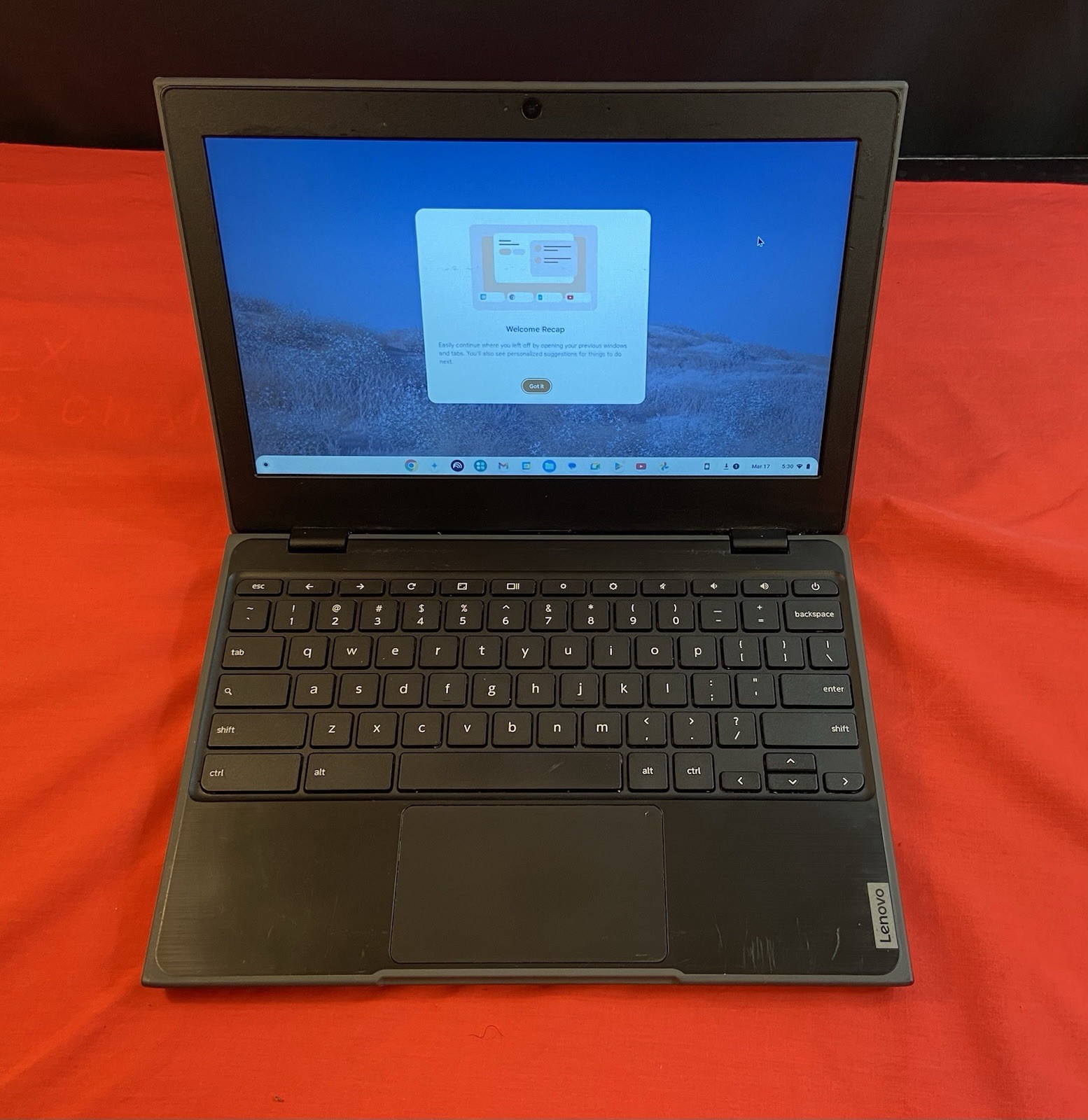 Lenovo (Chromebook) 100e Gen2 82CD0000US 4GB 32GB Wi-Fi NO CHARGER TESTED/FUNC