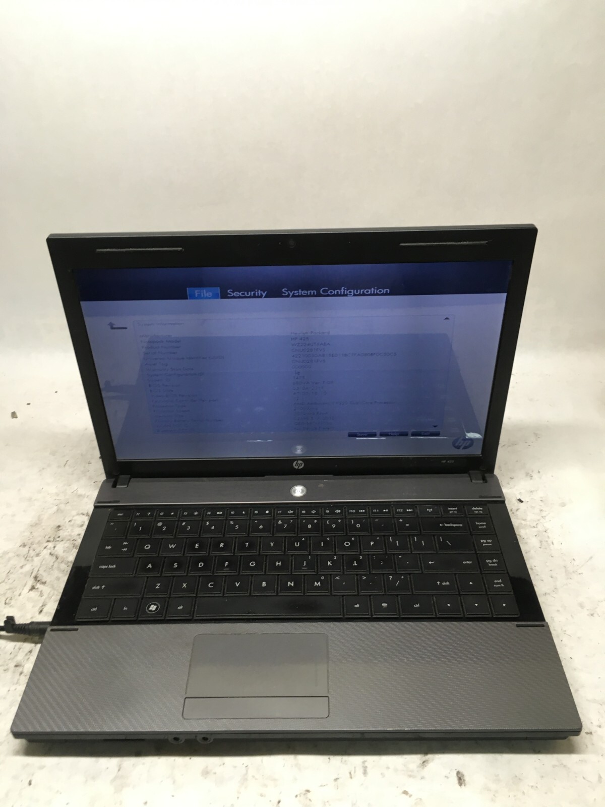 HP 425 14″ (AS IS) AMD Athlon P320 Dual Core @ 2.1 GHz – JZ
