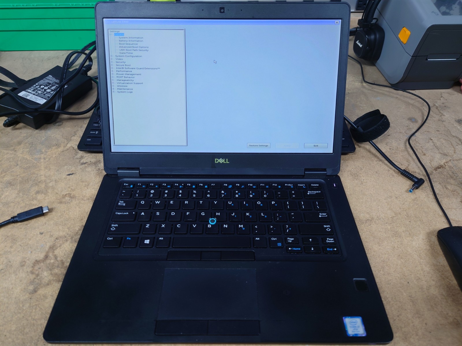 Dell Latitude 5490 14″ FHD i7-8650U 16GB RAM No OS/SSD