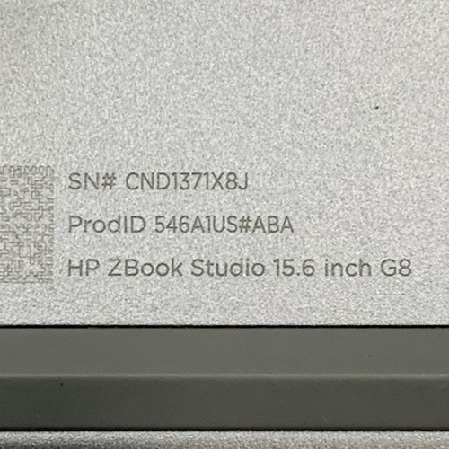 HP ZBook Studio 15 G8 | Intel i7-11850H 512GB NVMe 32GB DDR4 RTX A2000