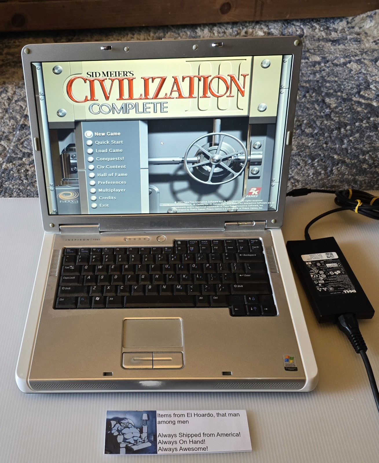 Dell Inspiron 1501 15.4″ AMD Turion 64 2.0GHz 2GB RAM 80GB HDD Radeon XP Works!