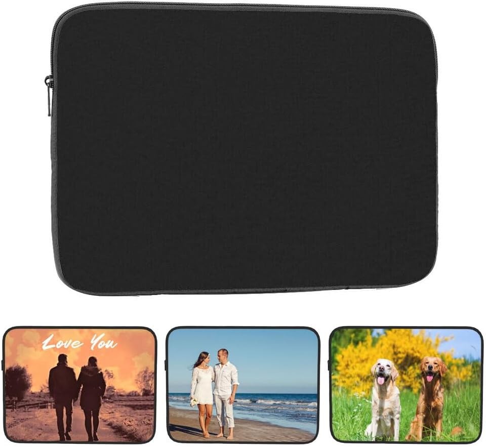 Custom Laptop Sleeve Case Cover, Personalized Design Your Own Pictures Name 15 I