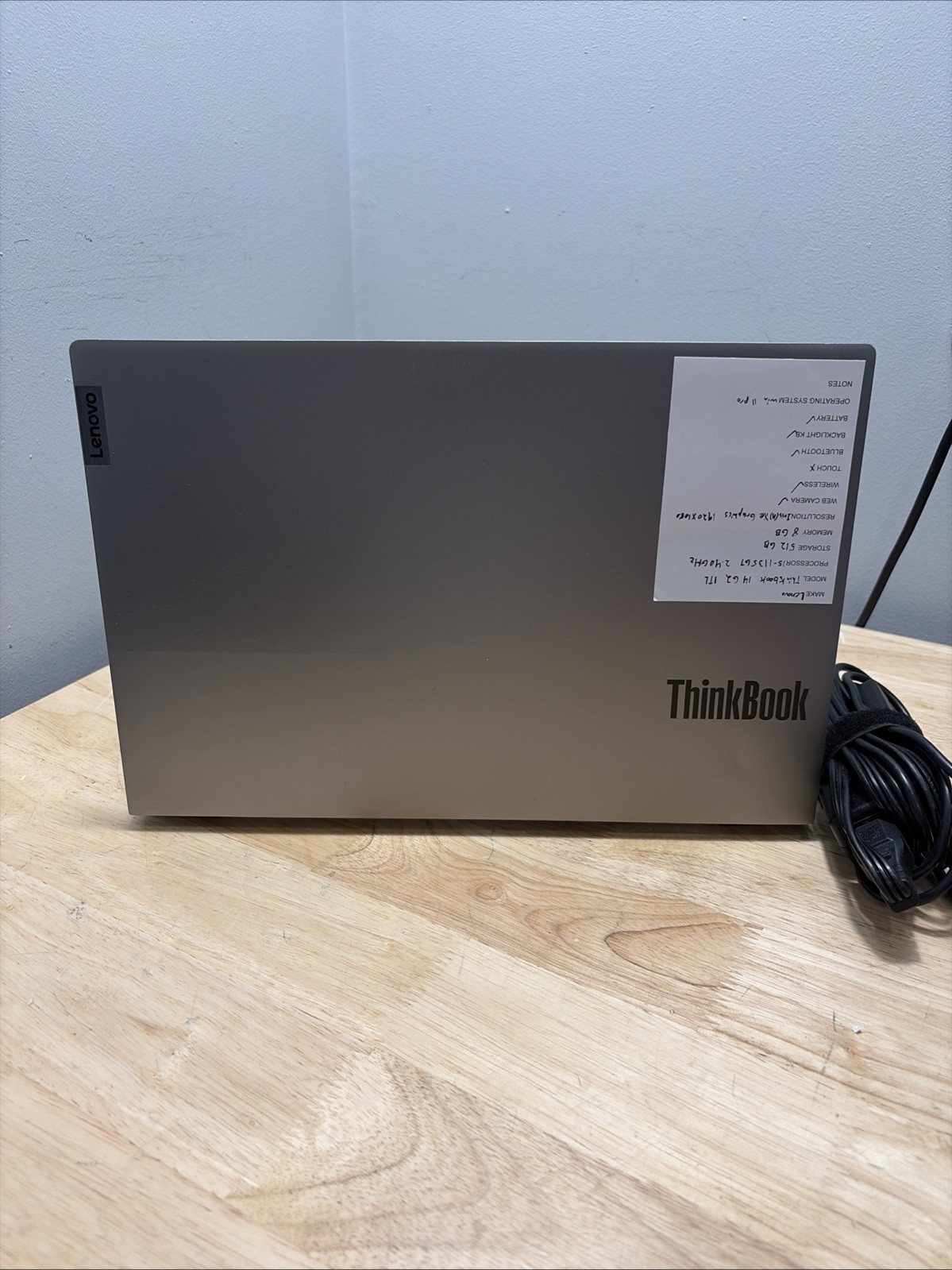 Lenovo ThinkBook 14 G2 ITL Core i5-1135G7 2.4GHZ 8GB 512GB WCam Win11 Cord