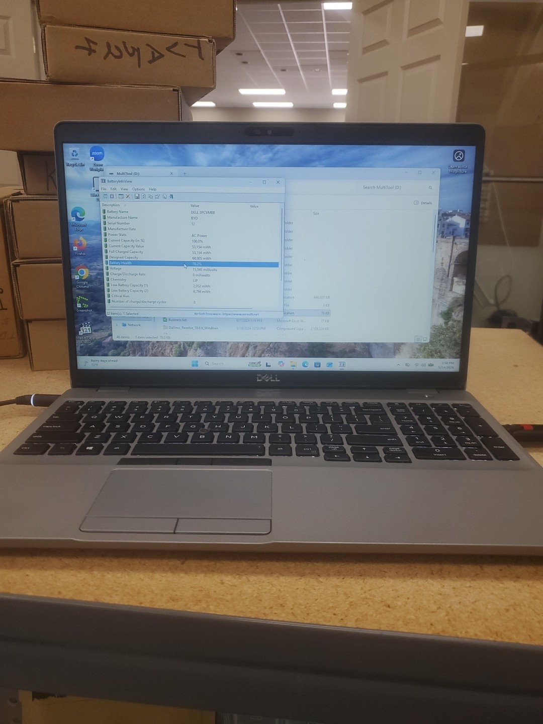 Dell Precision 3550 Laptop – i5-10310U 8GB 256GB SSD 15.6″ 051426-5