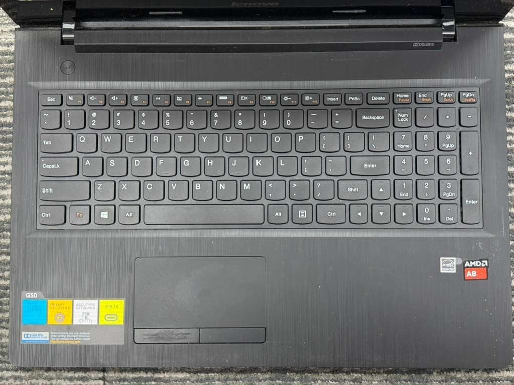 Lenovo G50-45 15.6″ AMD A8 Processor | For Parts/Repair NO BATT 500GB