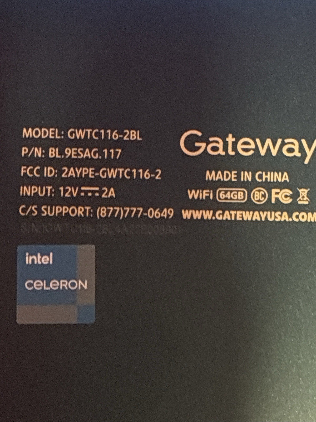 Gateway Laptop GWTC116-2BL Factory Reset 64GB SSD 4GB RAM Windows 11 Home