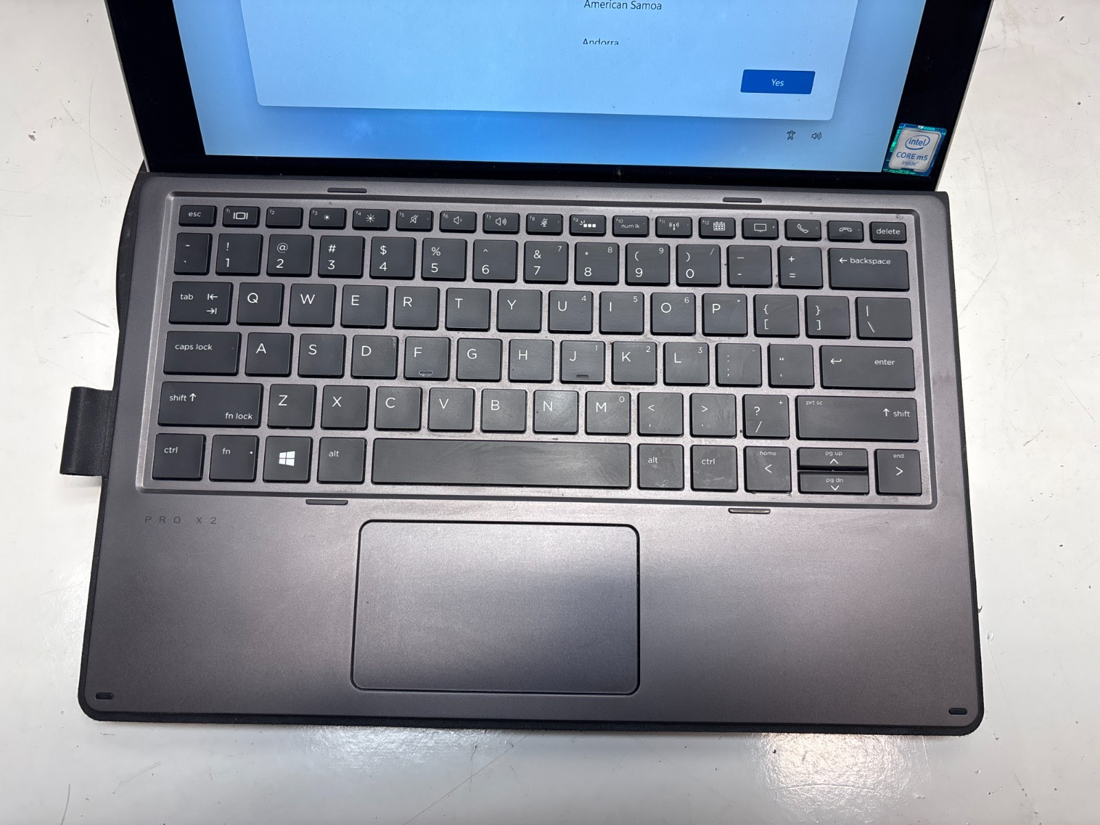 HP Elite x2 1012 G1 Intel m5-6y54 1.10GHz 8GB 128GB SSD Windows 11