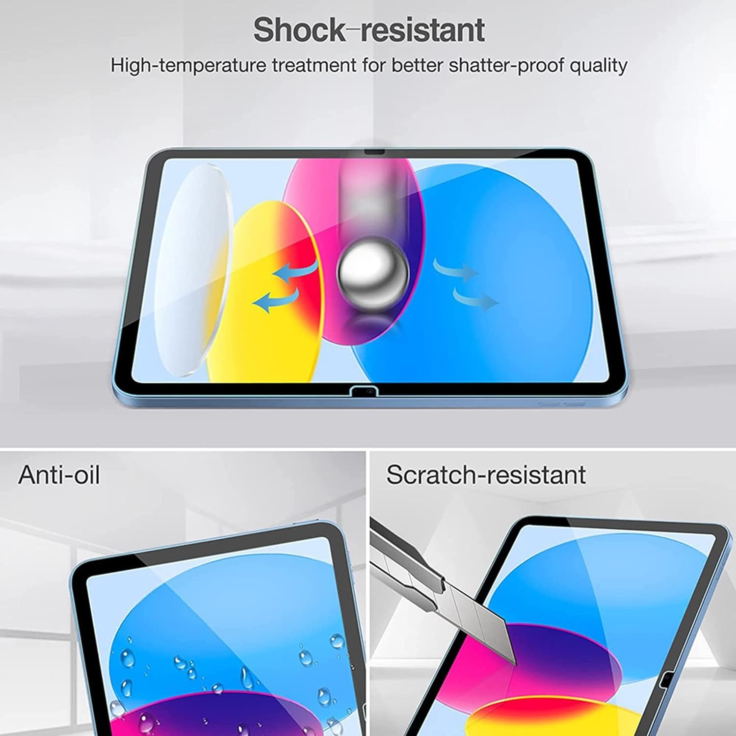 Screen Protector for iPad 11th 10th Generation (iPad A16 11-inch 2025/10.9 inch