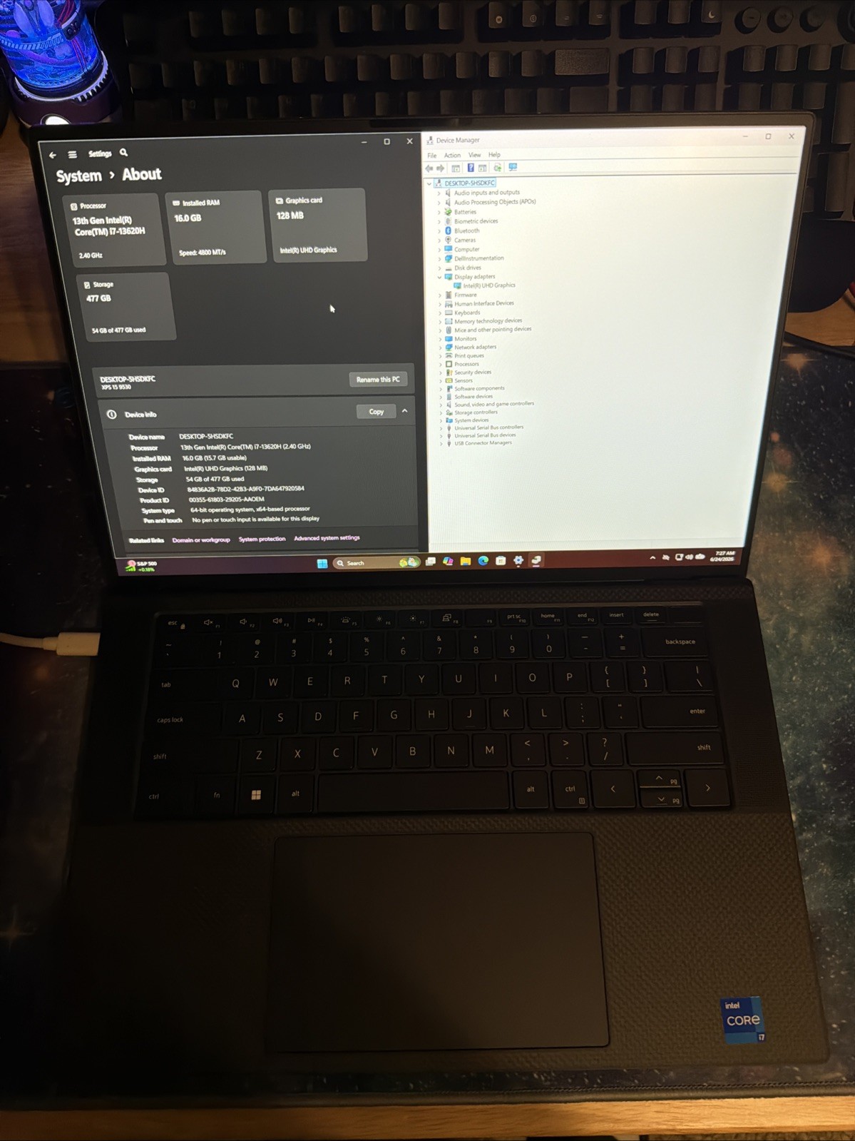 Dell XPS 15 9530 15.4″, i7-13620H -16GB DDR5- 512GB SSD