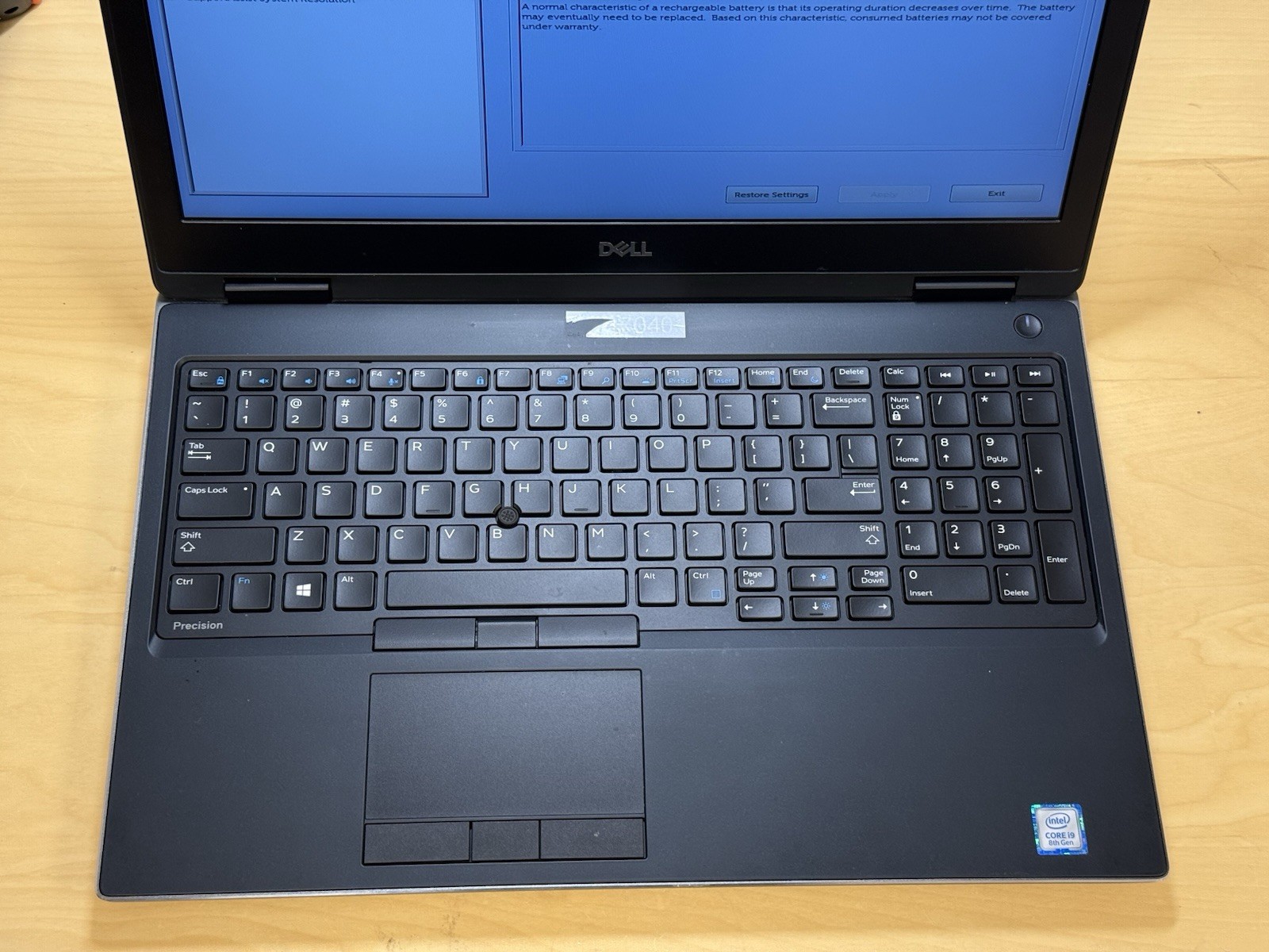 DELL PRECISION 7530 16GB NO HDD i9-8950 2.90 GHZ – TESTED