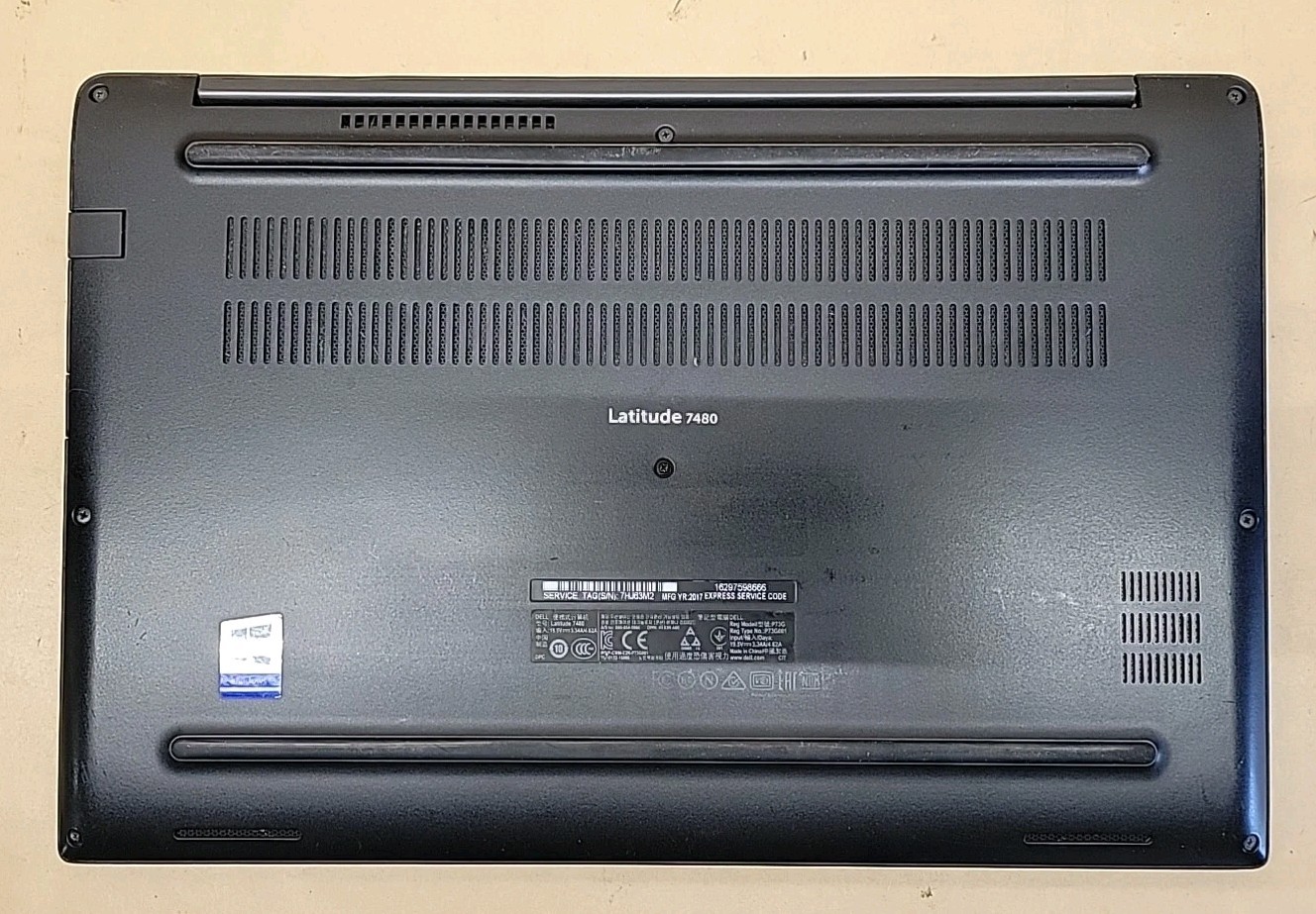 Dell Latitude 7480, Intel Core i7-6600U @ 2.6GHz, 4GB RAM, NO SSD, NO OS