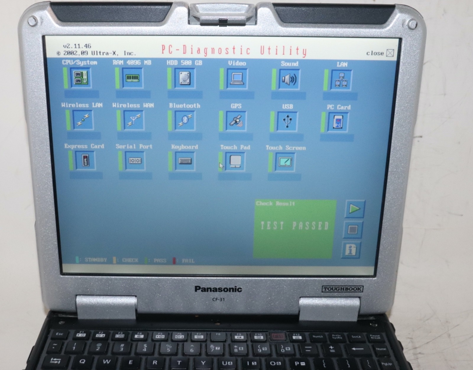 Panasonic ToughBook CF-31|Core i5@2.60 GHz|4GB RAM|500 GBHDD|WIN 7||Touch|Stylus