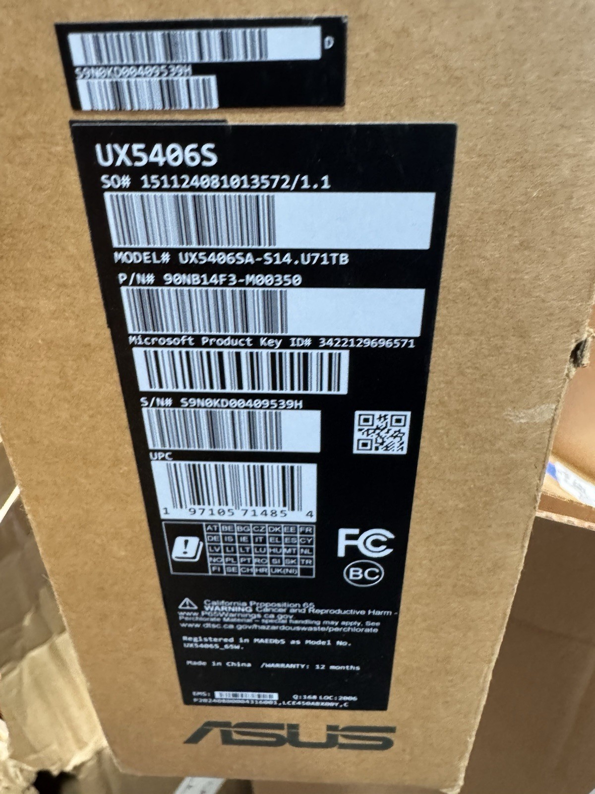 ASUS Zenbook S 14 14″ 3K OLED Touch Laptop Copilot+PC Core Ult7 16GB 1TB UX5406