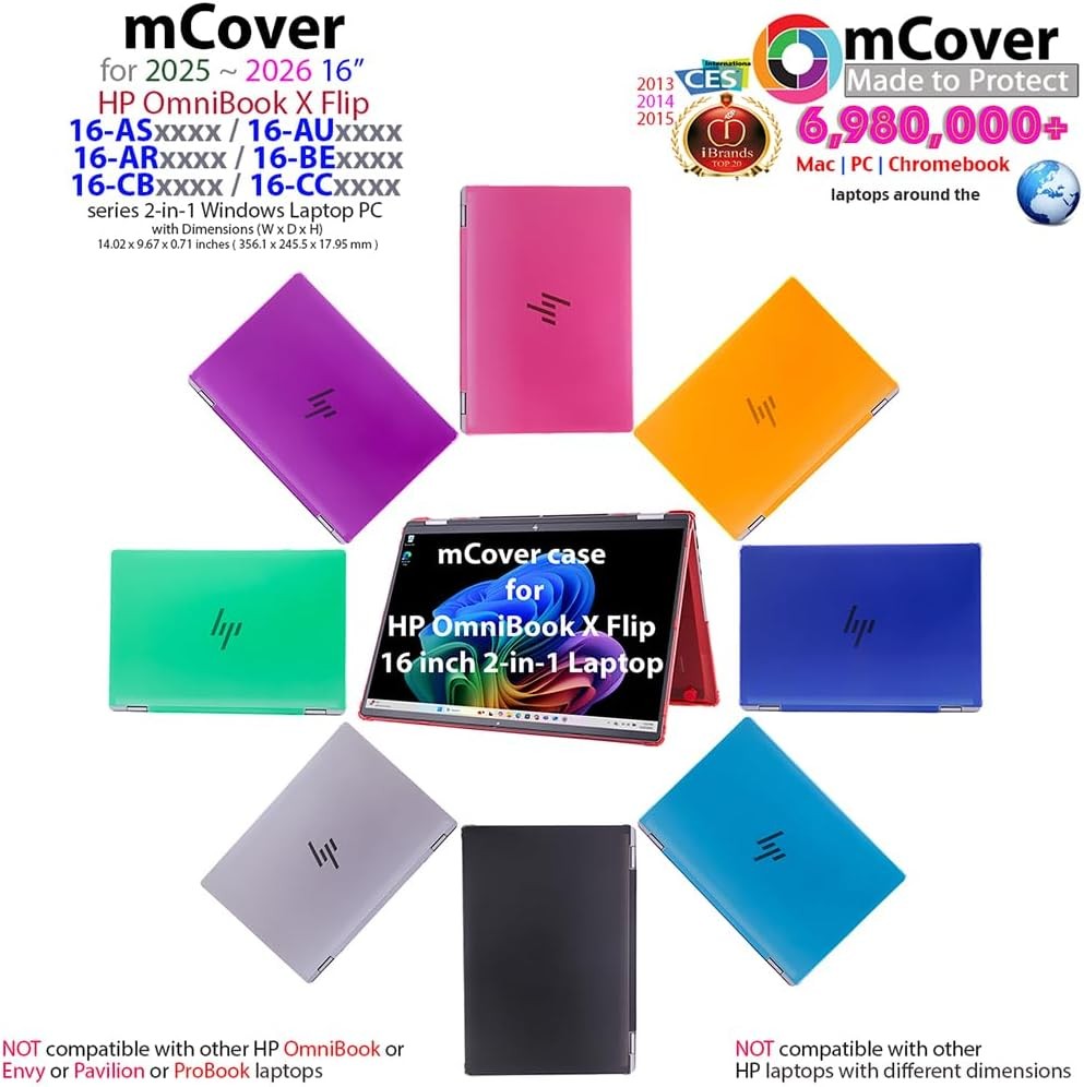 Sleeve for 16” 2025+ HP OmniBook X Flip 2-in-1 Windows Laptop – Aqua
