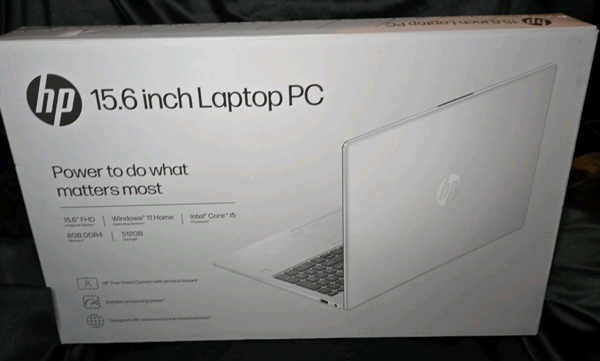 HP 15.6 inch Windows 11 Laptop Intel Core i5-1334U 8GB RAM 512GB SSD Natural Sil