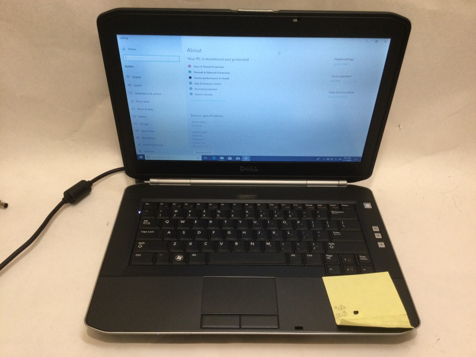 Dell Latitude E5420 / Intel Core i5-2410M / Windows 10 Pro / C-GRADE W/ ADAPTER!