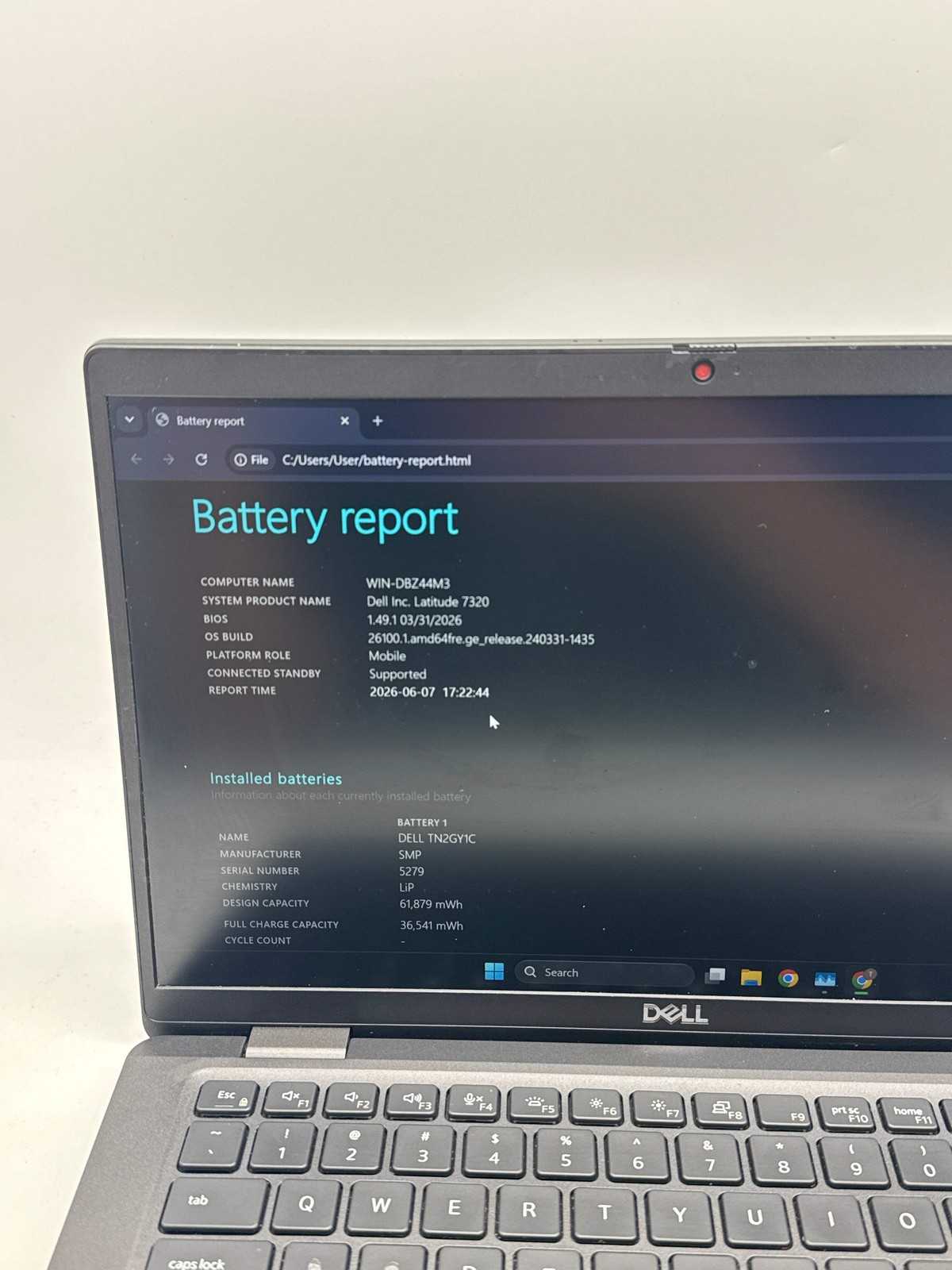 Dell Latitude 7320 13.3″ Core i7-1185G7 16GB RAM 256GB SSD Black For Parts
