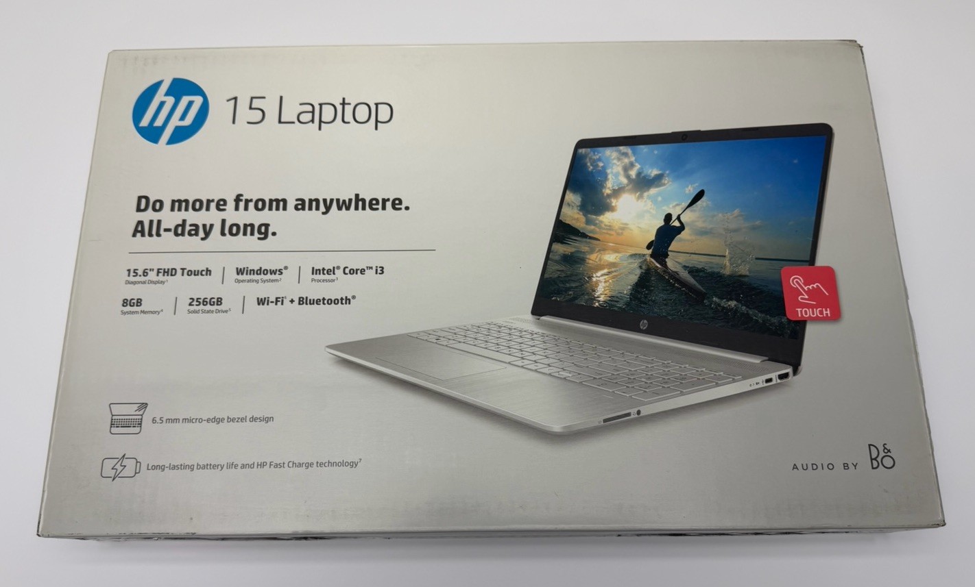 HP 15-DY2132WM 15.6 inch (256 GB, Intel Core i3 11th Gen.,4.1GHz, 8GB)Laptop NEW