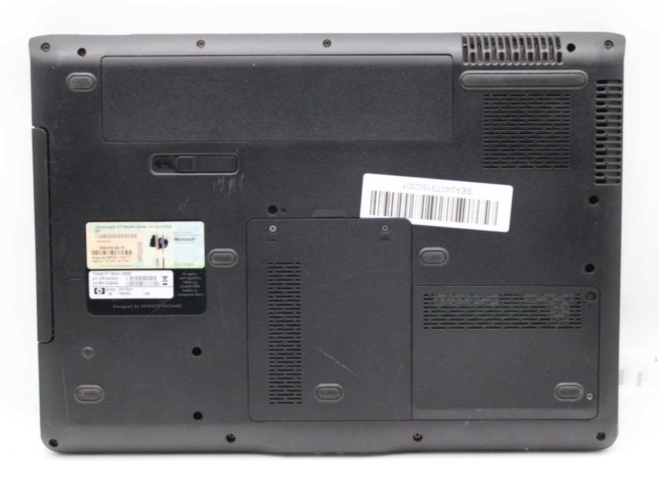 HP Pavilion DV6000 AMD Turion 64@2.0GHz 1GB DDR2 NO STORAGE/OS *PARTS/REPAIR*