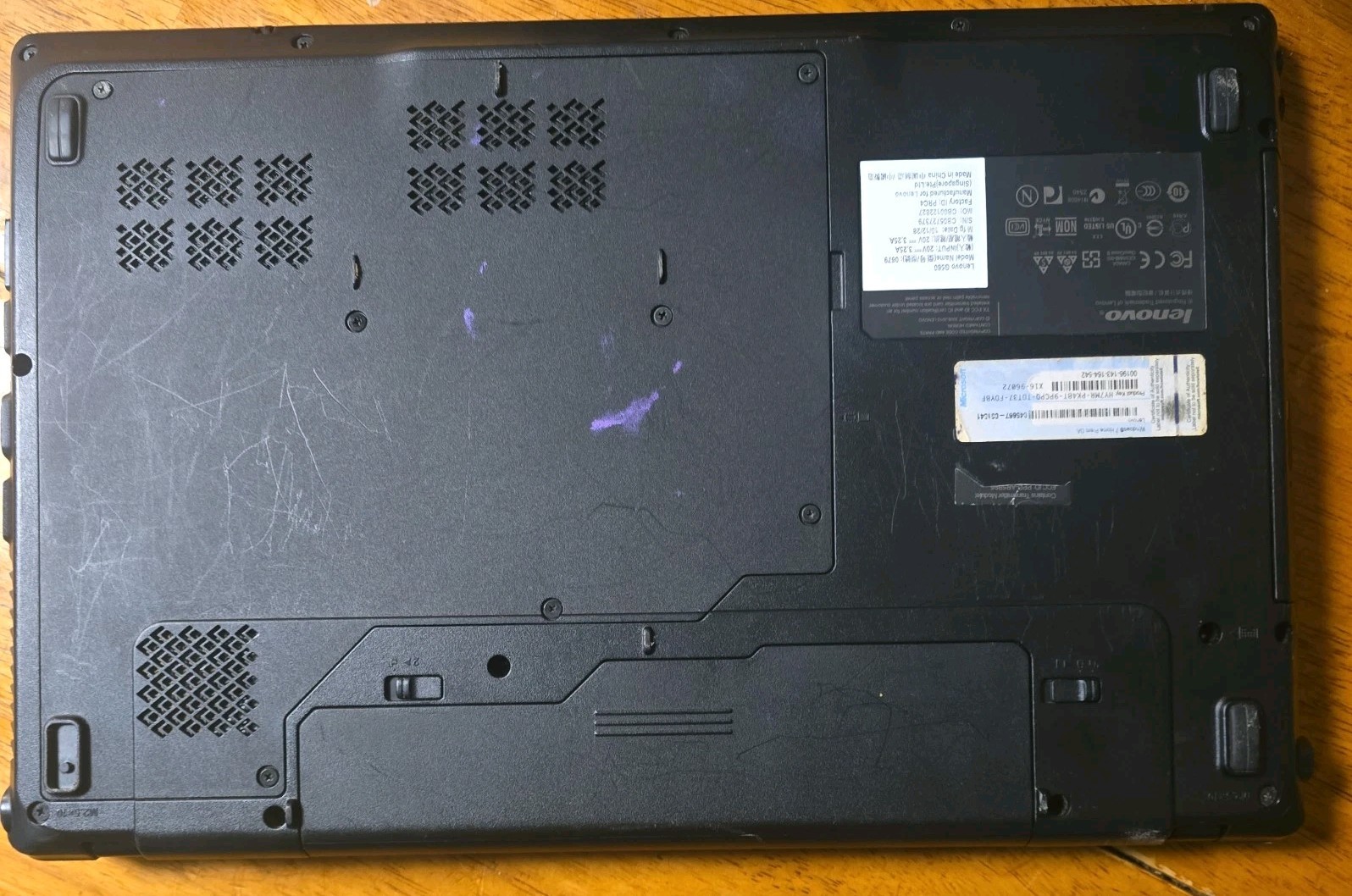 LENOVO G560 Laptop (15.6″, Pentium, 2GB) Model 0679 – No Power – For Parts