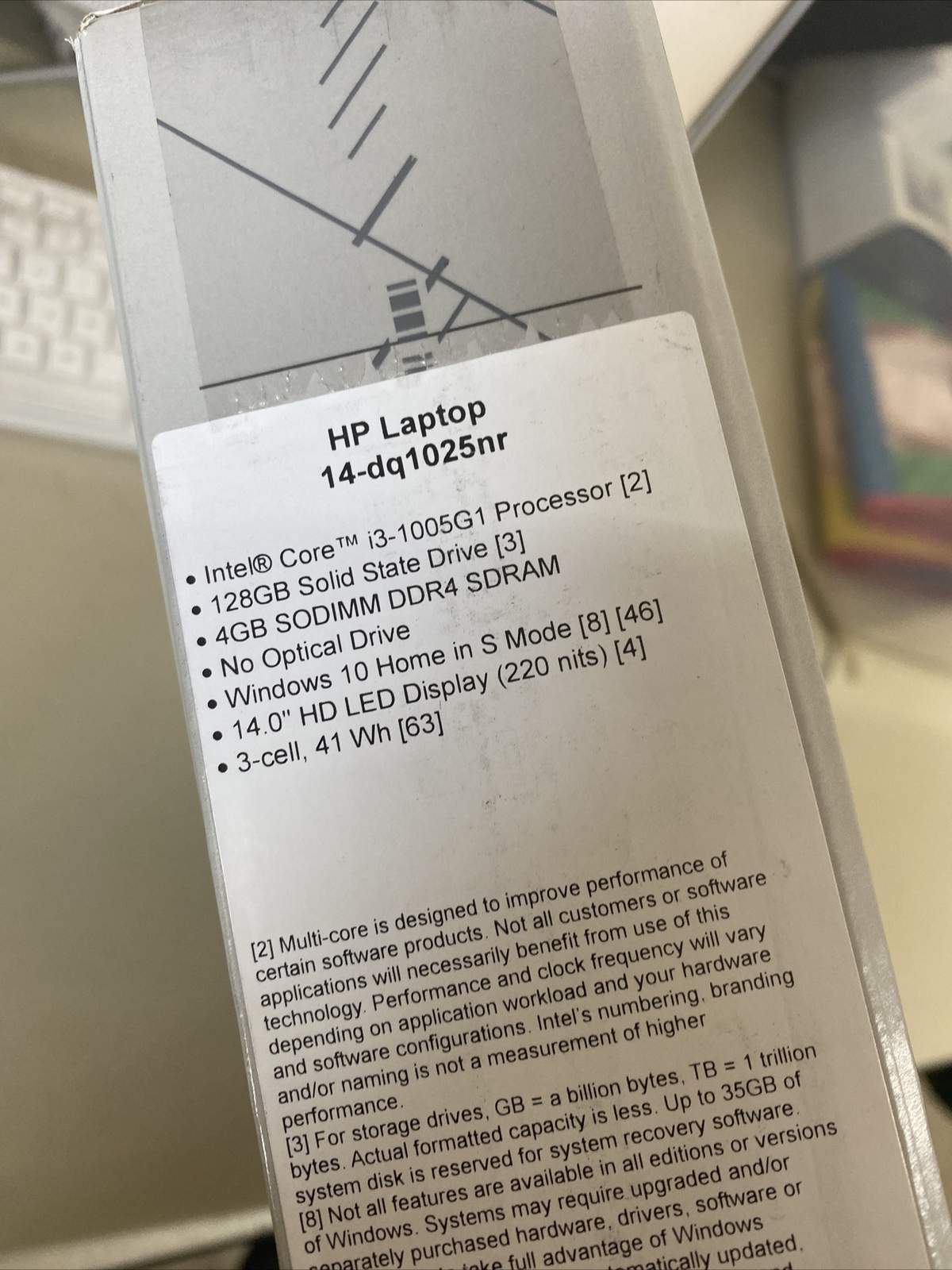 NEW / HP 14 Laptop Intel Core i3, 4GB Memory Windows 10 in S Mode