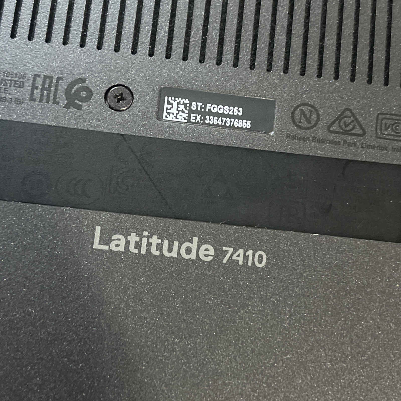 DELL LATITUDE 7410 INTEL CORE I5 10TH GEN 8GB RAM NO HD