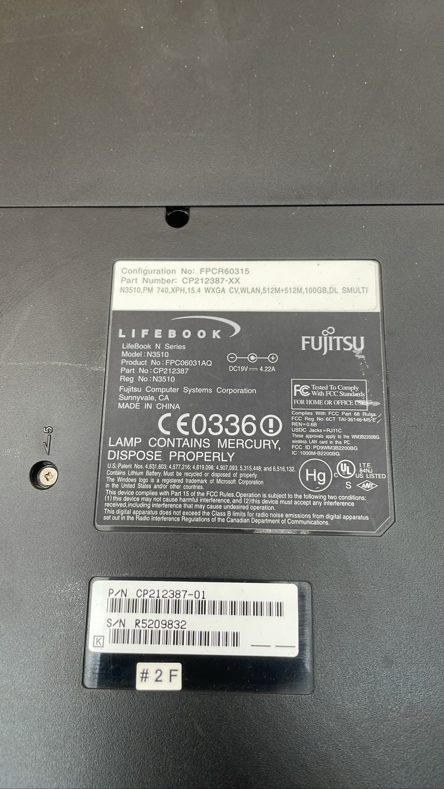 Fujitsu LifeBook N3510 15.4” & Gateway GWTC116-2BL No HDD for Repair Lot of 3